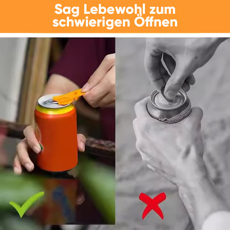 Einfacher Tab-Öffner und Getränkeschutz